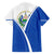 El Salvador National Flag Family Matching Short Sleeve Bodycon Dress and Hawaiian Shirt with Coat of Arms and Blue White Stripes Design - Wonder Print Shop
