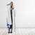 El Salvador National Flag Hooded Blanket with Coat of Arms and Blue White Stripes Design - Wonder Print Shop