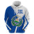 El Salvador National Flag Hoodie with Coat of Arms and Blue White Stripes Design - Wonder Print Shop