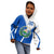 El Salvador National Flag Kid Hoodie with Coat of Arms and Blue White Stripes Design - Wonder Print Shop