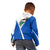 El Salvador National Flag Kid Hoodie with Coat of Arms and Blue White Stripes Design - Wonder Print Shop