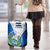 El Salvador National Flag Luggage Cover with Coat of Arms and Blue White Stripes Design - Wonder Print Shop
