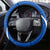 El Salvador National Flag Steering Wheel Cover with Coat of Arms and Blue White Stripes Design - Wonder Print Shop
