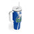 El Salvador National Flag Tumbler With Handle with Coat of Arms and Blue White Stripes Design - Wonder Print Shop