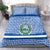 El Salvador Tribal Pattern Bedding Set with National Coat of Arms and Blue White Theme - Wonder Print Shop