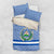 El Salvador Tribal Pattern Bedding Set with National Coat of Arms and Blue White Theme - Wonder Print Shop