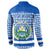 El Salvador Tribal Pattern Button Sweatshirt with National Coat of Arms and Blue White Theme - Wonder Print Shop