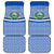 El Salvador Tribal Pattern Car Mats with National Coat of Arms and Blue White Theme - Wonder Print Shop