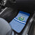 El Salvador Tribal Pattern Car Mats with National Coat of Arms and Blue White Theme - Wonder Print Shop