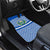 El Salvador Tribal Pattern Car Mats with National Coat of Arms and Blue White Theme - Wonder Print Shop