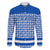 El Salvador Tribal Pattern Family Matching Puletasi and Hawaiian Shirt with National Coat of Arms and Blue White Theme - Wonder Print Shop
