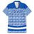 El Salvador Tribal Pattern Family Matching Summer Maxi Dress and Hawaiian Shirt with National Coat of Arms and Blue White Theme - Wonder Print Shop
