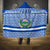 El Salvador Tribal Pattern Hooded Blanket with National Coat of Arms and Blue White Theme - Wonder Print Shop
