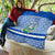 El Salvador Tribal Pattern Quilt with National Coat of Arms and Blue White Theme - Wonder Print Shop