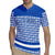 El Salvador Tribal Pattern Rugby Jersey with National Coat of Arms and Blue White Theme - Wonder Print Shop