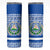 El Salvador Tribal Pattern Skinny Tumbler with National Coat of Arms and Blue White Theme - Wonder Print Shop