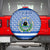 El Salvador Tribal Pattern Spare Tire Cover with National Coat of Arms and Blue White Theme - Wonder Print Shop