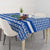 El Salvador Tribal Pattern Tablecloth with National Coat of Arms and Blue White Theme - Wonder Print Shop