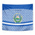 El Salvador Tribal Pattern Tapestry with National Coat of Arms and Blue White Theme - Wonder Print Shop