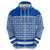 El Salvador Tribal Pattern Zip Hoodie with National Coat of Arms and Blue White Theme - Wonder Print Shop