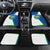 El Salvador Flag Crest Car Mats with Blue Green Stripes and Bold Letter Design - Wonder Print Shop
