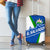 El Salvador Flag Crest Luggage Cover with Blue Green Stripes and Bold Letter Design - Wonder Print Shop