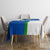 El Salvador Flag Crest Tablecloth with Blue Green Stripes and Bold Letter Design - Wonder Print Shop