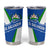El Salvador Flag Crest Tumbler Cup with Blue Green Stripes and Bold Letter Design - Wonder Print Shop