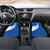 El Salvador Coat of Arms Car Mats with Curved Text and Blue Patterned Background - Wonder Print Shop