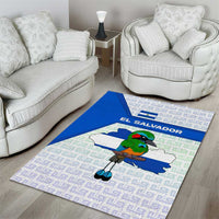 El Salvador National Symbol Area Rug with Torogoz Bird and Flag Map Design - Wonder Print Shop