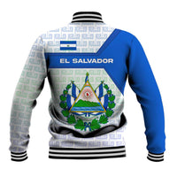 El Salvador National Symbol Baseball Jacket with Torogoz Bird and Flag Map Design - Wonder Print Shop