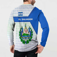 El Salvador National Symbol Button Sweatshirt with Torogoz Bird and Flag Map Design - Wonder Print Shop