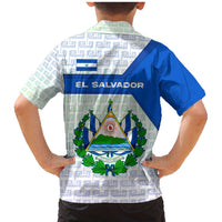 El Salvador National Symbol Family Matching Mermaid Dress and Hawaiian Shirt with Torogoz Bird and Flag Map Design - Wonder Print Shop