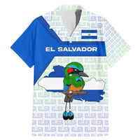 El Salvador National Symbol Family Matching Mermaid Dress and Hawaiian Shirt with Torogoz Bird and Flag Map Design - Wonder Print Shop