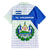El Salvador National Symbol Family Matching Off The Shoulder Long Sleeve Dress and Hawaiian Shirt with Torogoz Bird and Flag Map Design - Wonder Print Shop