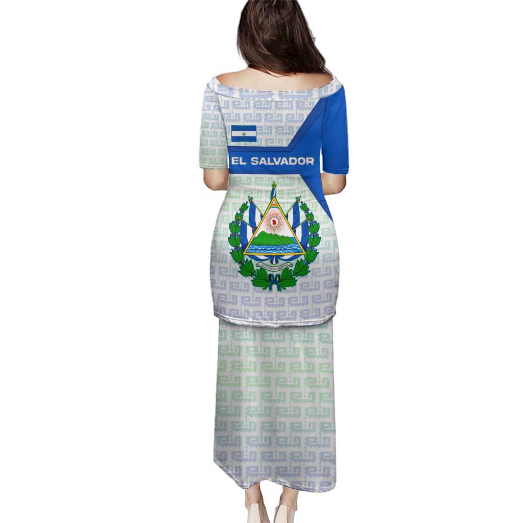 El Salvador National Symbol Family Matching Puletasi and Hawaiian Shirt with Torogoz Bird and Flag Map Design - Wonder Print Shop