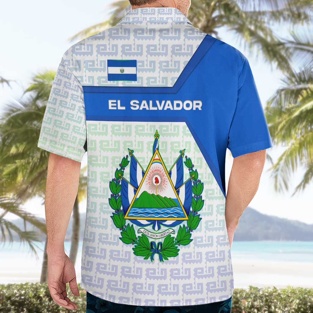 El Salvador National Symbol Hawaiian Shirt with Torogoz Bird and Flag Map Design - Wonder Print Shop
