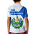 El Salvador National Symbol Kid Polo Shirt with Torogoz Bird and Flag Map Design - Wonder Print Shop