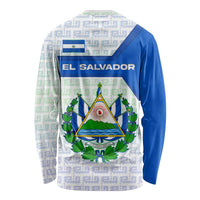 El Salvador National Symbol Long Sleeve Shirt with Torogoz Bird and Flag Map Design - Wonder Print Shop
