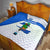 El Salvador National Symbol Quilt with Torogoz Bird and Flag Map Design - Wonder Print Shop