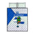 El Salvador National Symbol Quilt Bed Set with Torogoz Bird and Flag Map Design - Wonder Print Shop