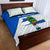 El Salvador National Symbol Quilt Bed Set with Torogoz Bird and Flag Map Design - Wonder Print Shop