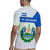 El Salvador National Symbol Rugby Jersey with Torogoz Bird and Flag Map Design - Wonder Print Shop