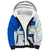 El Salvador National Symbol Sherpa Hoodie with Torogoz Bird and Flag Map Design - Wonder Print Shop