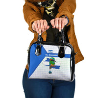El Salvador National Symbol Shoulder Handbag with Torogoz Bird and Flag Map Design - Wonder Print Shop