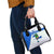 El Salvador National Symbol Shoulder Handbag with Torogoz Bird and Flag Map Design - Wonder Print Shop