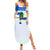 El Salvador National Symbol Summer Maxi Dress with Torogoz Bird and Flag Map Design - Wonder Print Shop