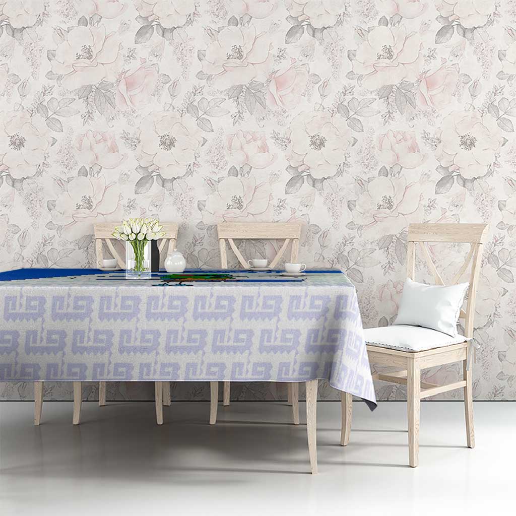 El Salvador National Symbol Tablecloth with Torogoz Bird and Flag Map Design - Wonder Print Shop