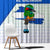 El Salvador National Symbol Window Curtain with Torogoz Bird and Flag Map Design - Wonder Print Shop