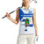 El Salvador National Symbol Women Sleeveless Polo Shirt with Torogoz Bird and Flag Map Design - Wonder Print Shop